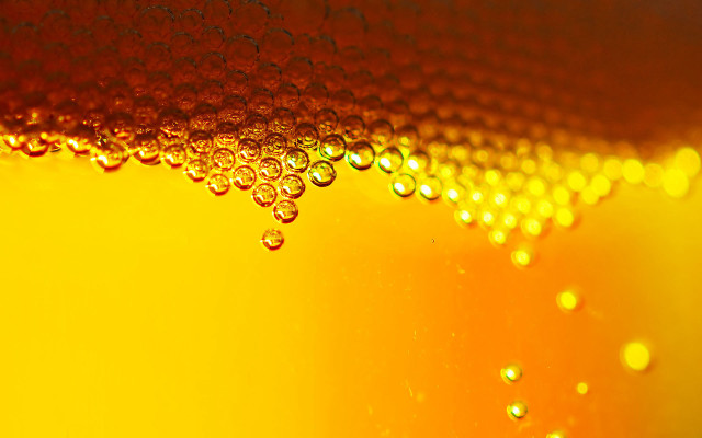Yellow liquid bubbles autumn fire free wallpaper - medium preview image