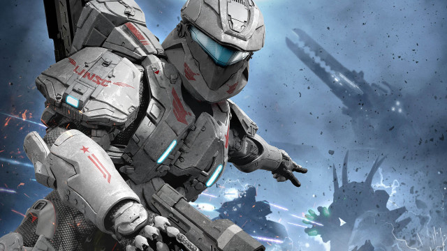 Sci fi character futuristic suit free wallpaper - medium preview image
