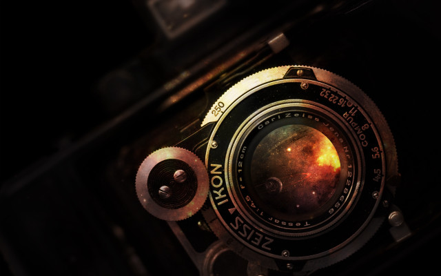 Camera lens space image attachment free wallpaper - medium preview image