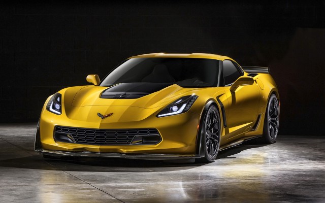 Yellow sports car dark room #30 free wallpaper - medium preview image