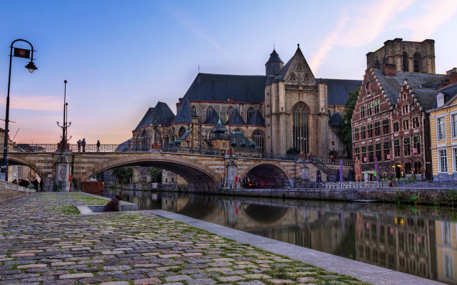 Bridge clock tower cityscape sky free wallpaper - medium preview image