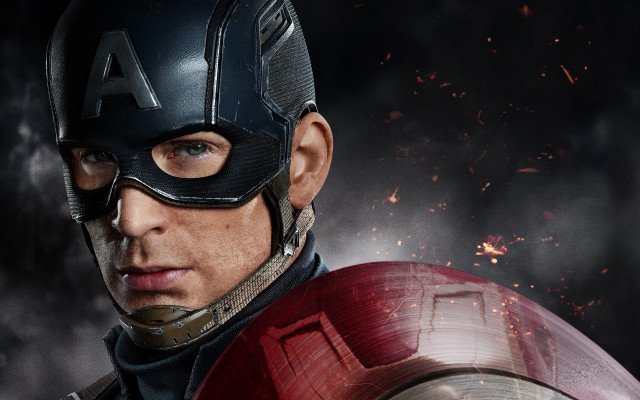Captain america fireball smoke helmet free wallpaper - medium preview image