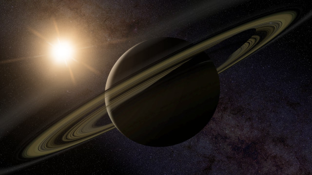 Saturn bright light star background free wallpaper - medium preview image