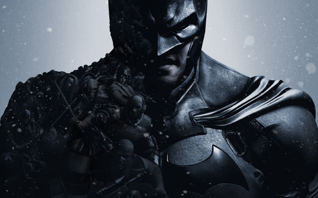 Batman snow astronaut fireworks moon free wallpaper - medium preview image