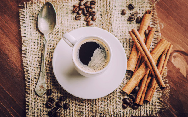 Coffee cinnamon beans cityscape owls free wallpaper - medium preview image
