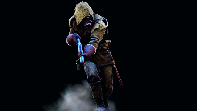 Man gasmask blue object armor free wallpaper - medium preview image