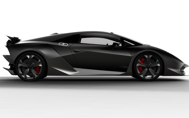 Black sports car red wheels #4 free wallpaper for desktop - medium preview image