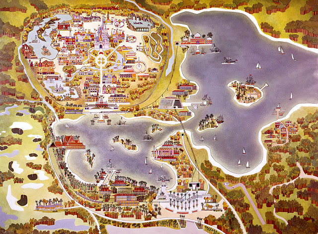 City map buildings lake detailed free wallpaper - medium preview image