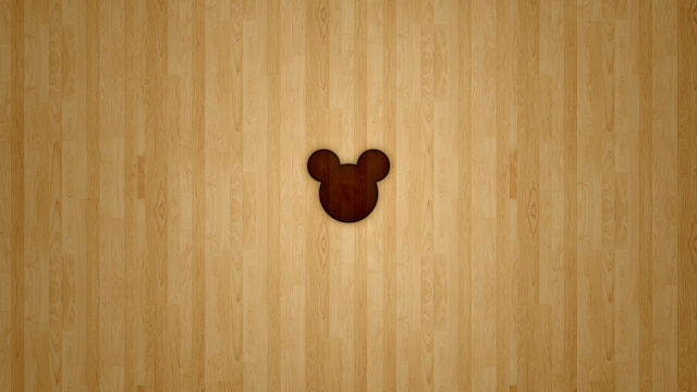 Wooden wall mickey mouse cutout free wallpaper - medium preview image