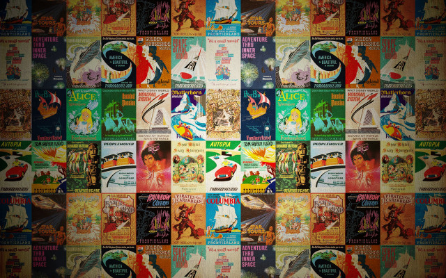 Posters advertisements wall diverse people free wallpaper - medium preview image