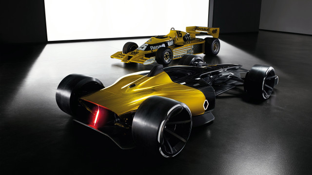 Yellow race car panfuturism rendering free wallpaper - medium preview image