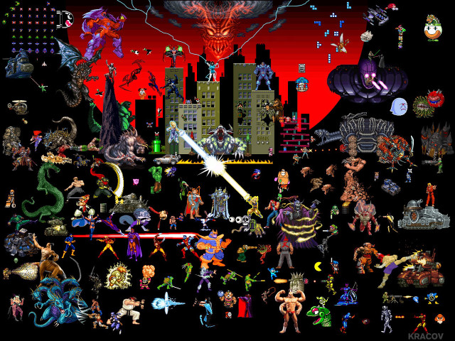 Video games characters red black free wallpaper - medium preview image
