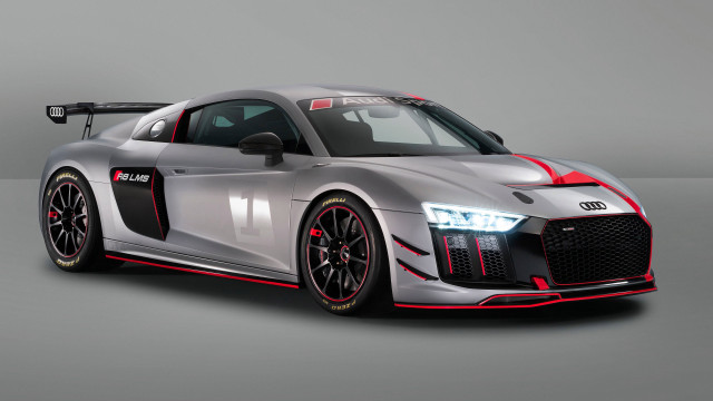Silver sports car red stripe #7 free wallpaper - medium preview image