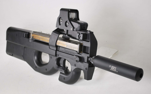 Gun scope precisionism computer rendering free wallpaper - medium preview image