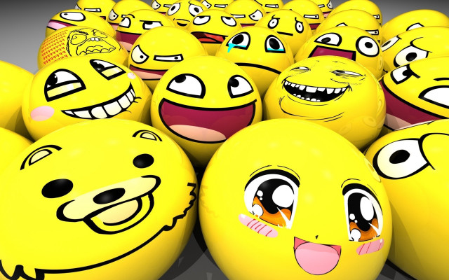 Yellow eggs smiling faces black free wallpaper - medium preview image