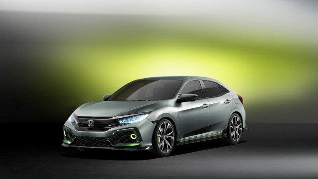 Silver car green hood lights free wallpaper - medium preview image