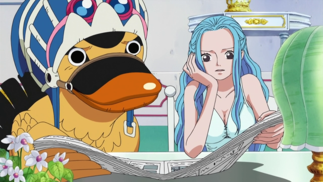 Woman blue hair ducky face free wallpaper - medium preview image
