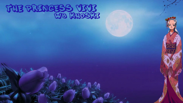 Woman red dress fullmoon flowers free wallpaper - medium preview image