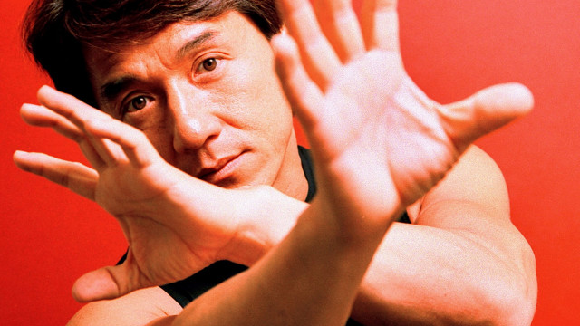 Man holding hands up red free wallpaper - medium preview image