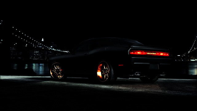 Car bridge night lights 3d free wallpaper - medium preview image