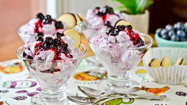 Table bowls cookies berries rococo free wallpaper - medium preview image
