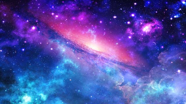 Colorful space stars sky galaxy free wallpaper - medium preview image