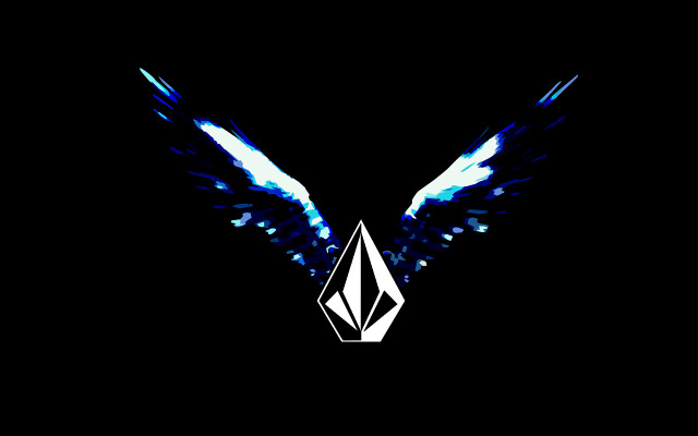 Black background blue white logo #16 free wallpaper - medium preview image