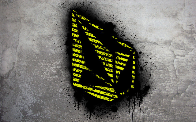 Yellow black art wall black free wallpaper - medium preview image