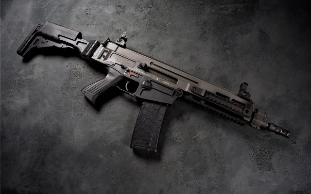 Gun black background starry sky free wallpaper - medium preview image