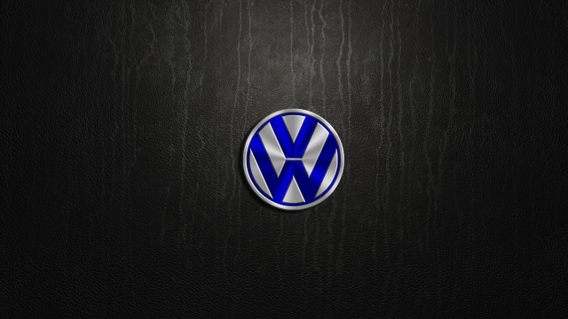 Volkswagen logo black background wooden free wallpaper - medium preview image