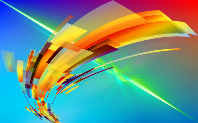 Colorful abstract lines shapes sky free wallpaper - medium preview image