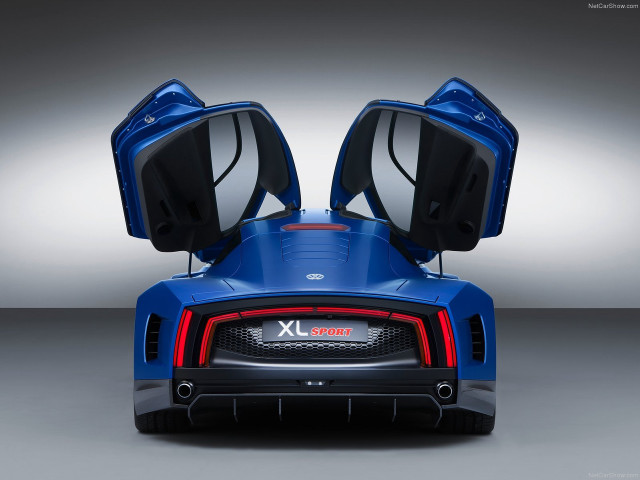 Blue sports car open hood free wallpaper - medium preview image