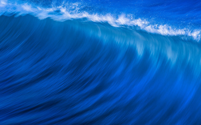 Blue wave surfboard ocean sky free wallpaper - medium preview image