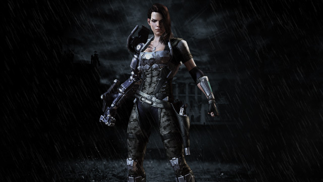 Woman costume gun glove rain free wallpaper - medium preview image