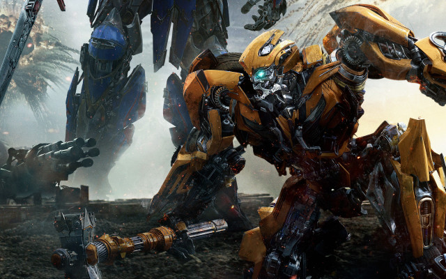 Robots glowing mecha dirt grass free wallpaper - medium preview image