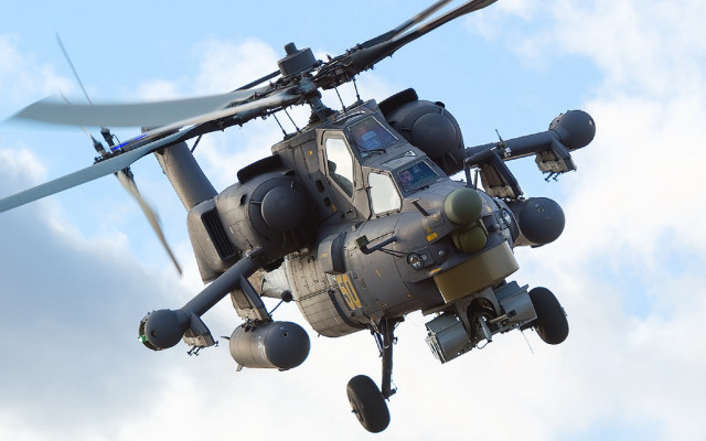 Helicopter cloudyblue sky propellers mecha free wallpaper - medium preview image