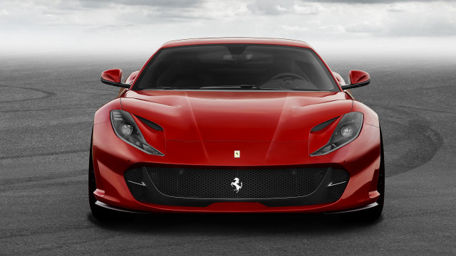 Red sports car track cloudy free wallpaper - medium preview image