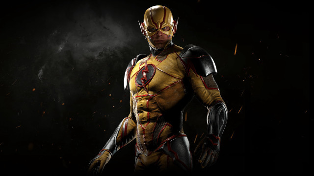 Yellow black suit rayonism armor free wallpaper - medium preview image