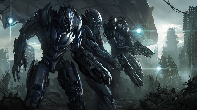 Sci fi warrior robotic weapon free wallpaper - medium preview image