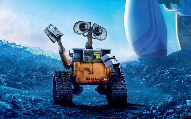 Robot planetary scene matte painting free wallpaper - medium preview image