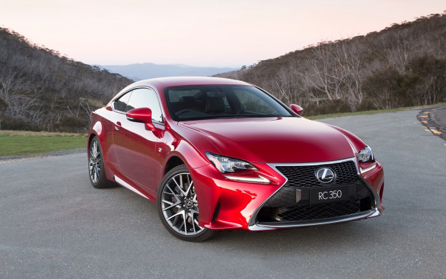 Red car mountain sunset dawn free wallpaper - medium preview image