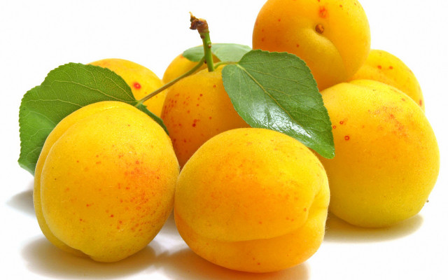 Yellow apricots green leaf lyco free wallpaper - medium preview image