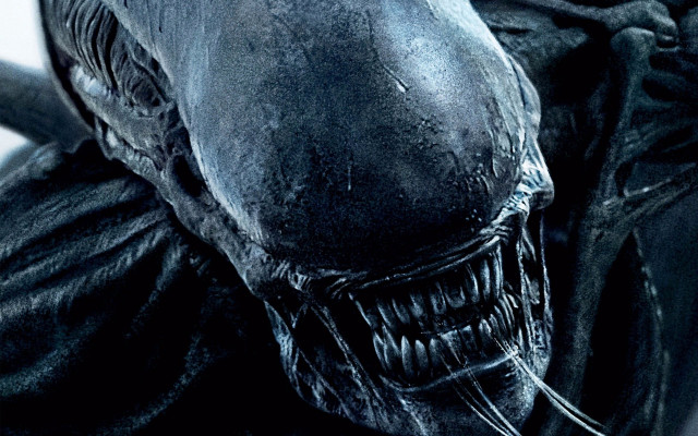 Alien statue night starry sky free wallpaper - medium preview image