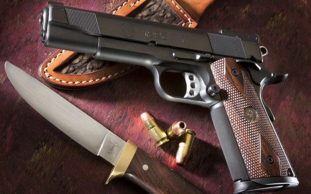 Gun knife scissors ammol puzzle free wallpaper - medium preview image