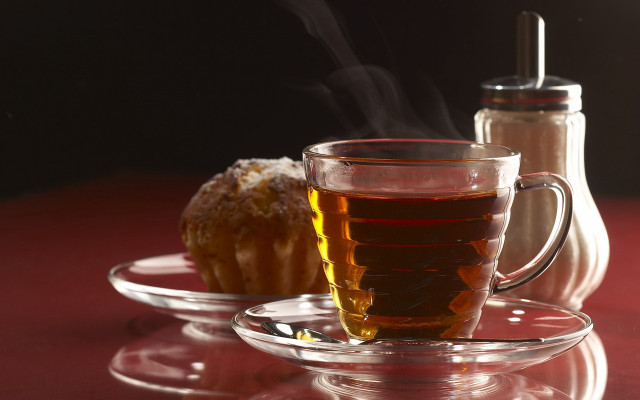 Tea donut stilllife food photography free wallpaper - medium preview image