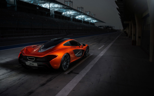 Night car track roof lights free wallpaper - medium preview image