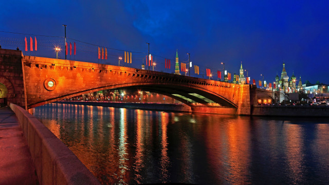 Bridge city lights clock tower free wallpaper - medium preview image
