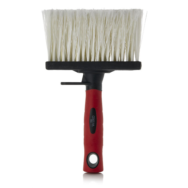 Red black brush white background free wallpaper - medium preview image