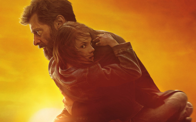 Man girl sunset orange yellow free wallpaper - medium preview image