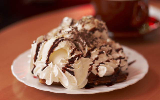 Decadent cake whipped cream chocolate free wallpaper - medium preview image